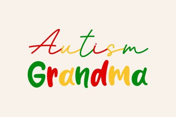 Autism Grandma SVG, Retro Autism PNG