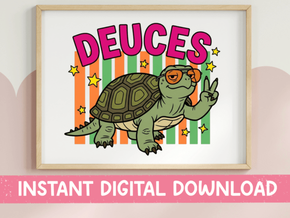 Deuces Tortoise Retro SVG PNG Review