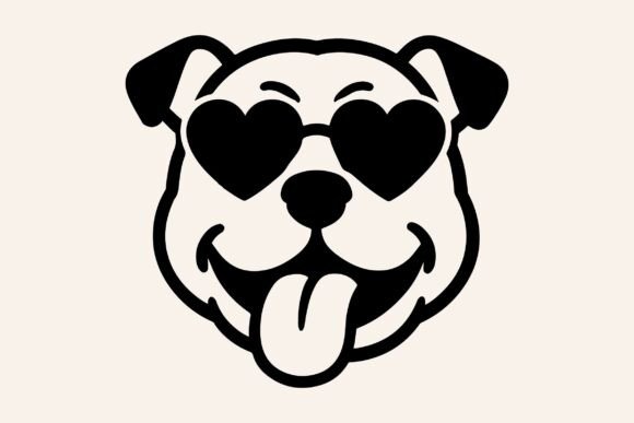 Funny Bulldog Face SVG Clipart Vector Review