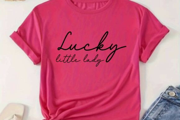 Lucky Little Lady Svg, Retro Lucky PNG Review