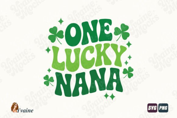 One Lucky Nana Groovy St Patrick SVG PNG Review