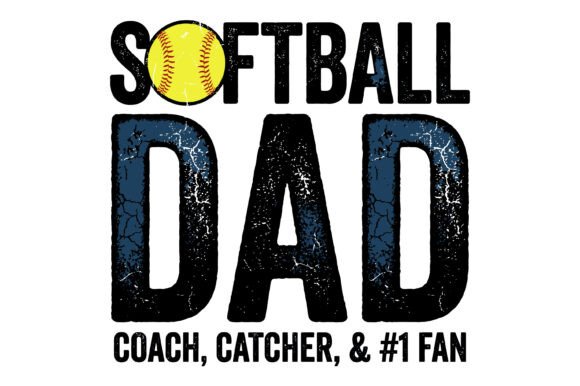 Softball Dad Vintage SVG Review